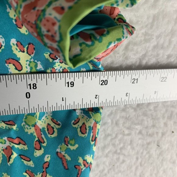 Talbots Shift Dress Women's 12 Multicolor Paisley Silk Back Zip Round Neck 7894 - Picture 3 of 7